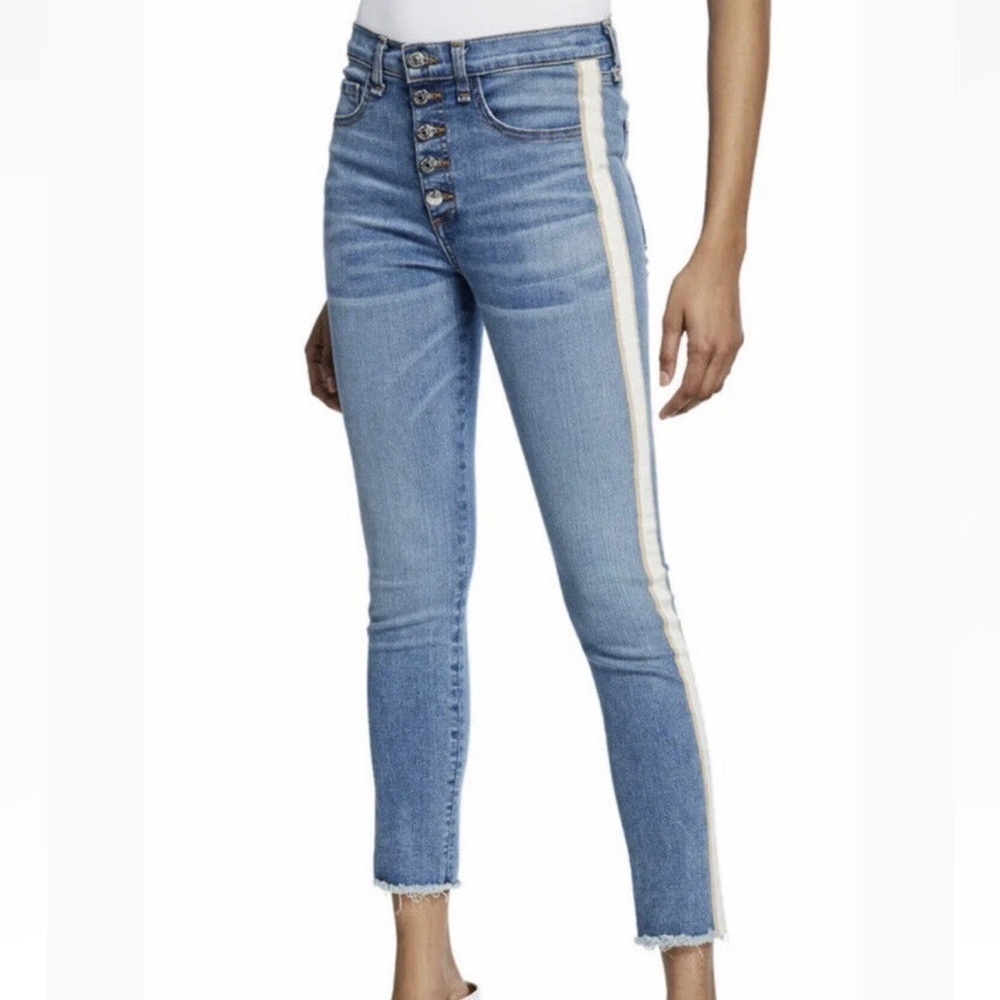 Veronica Beard Jeans Debbie 0” Skinny Wash Grotto Sz 24